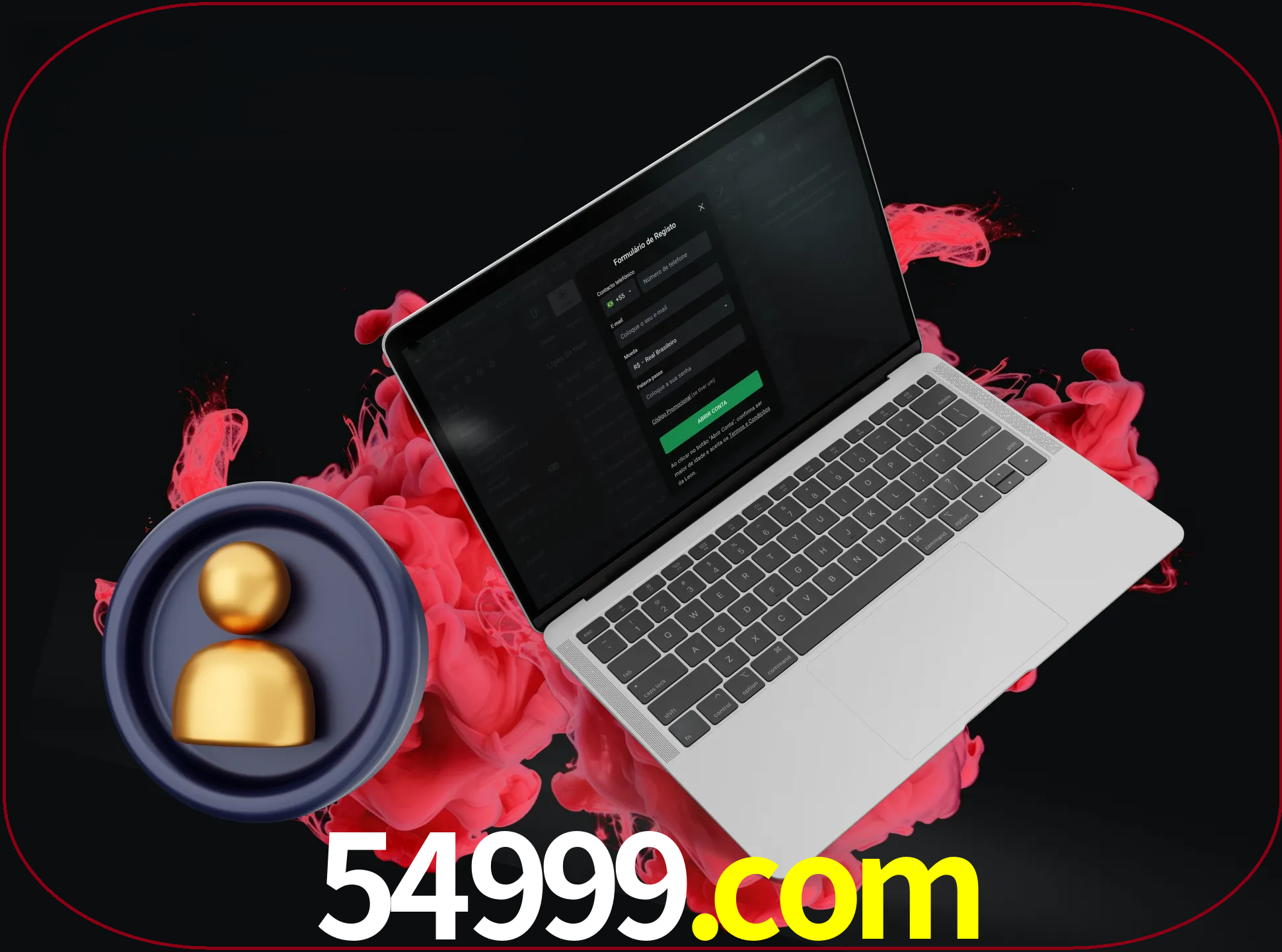 No cabeçalho do site 54999, clique no botão que o levará a um formulário especial onde terá de introduzir as suas informações actuais.