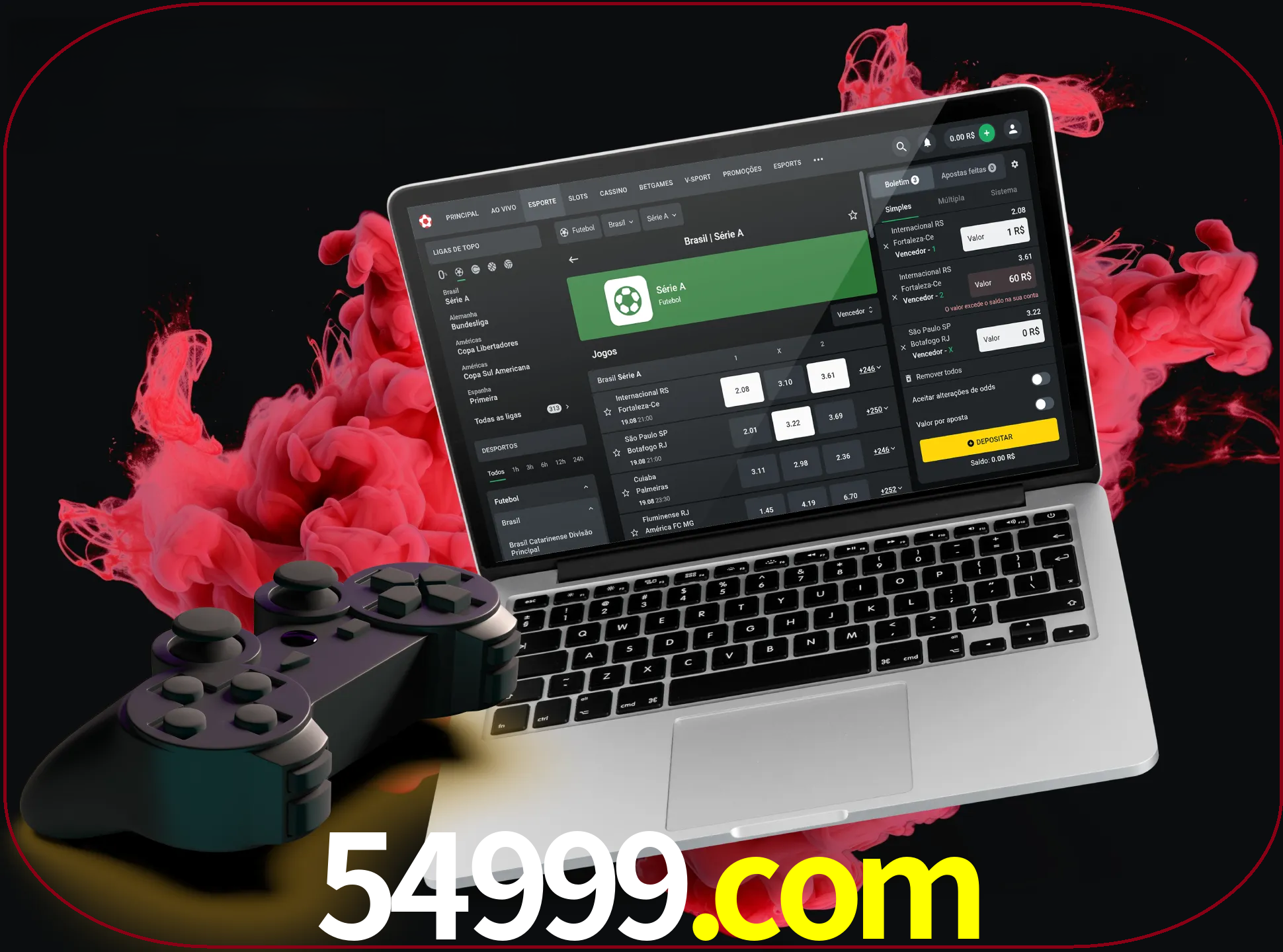 Visite a secção especial de jogos de vídeo em 54999 para descobrir em que jogos pode apostar e ganhar muito dinheiro.