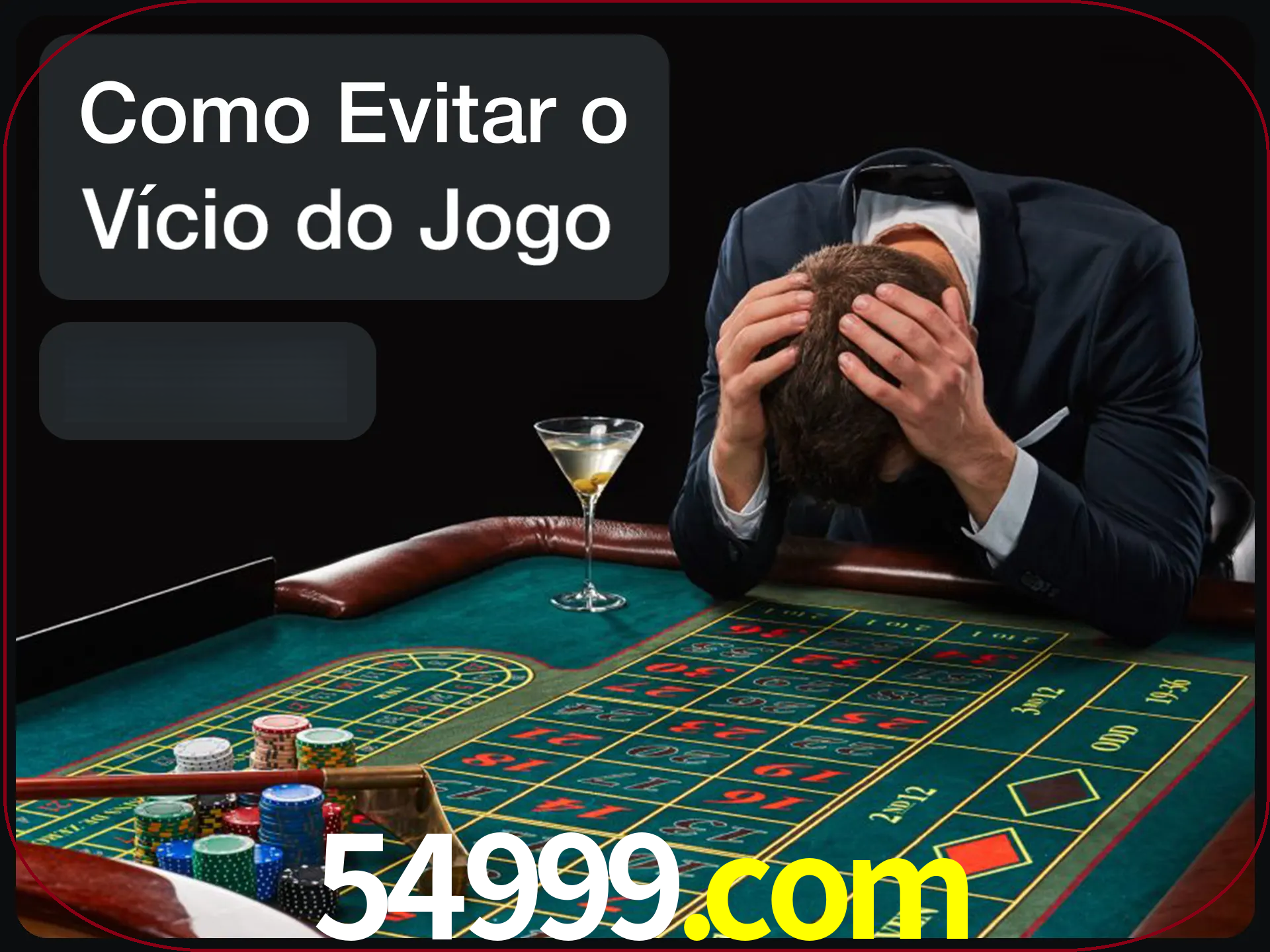 Você é responsável por cada uma de suas apostas.